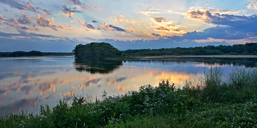 an evening on the river