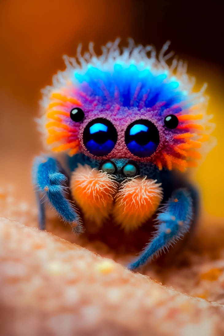 Spider Fuzzbum Itsy Bitsy Cute Fuzzy Spider by qAIchang on DeviantArt