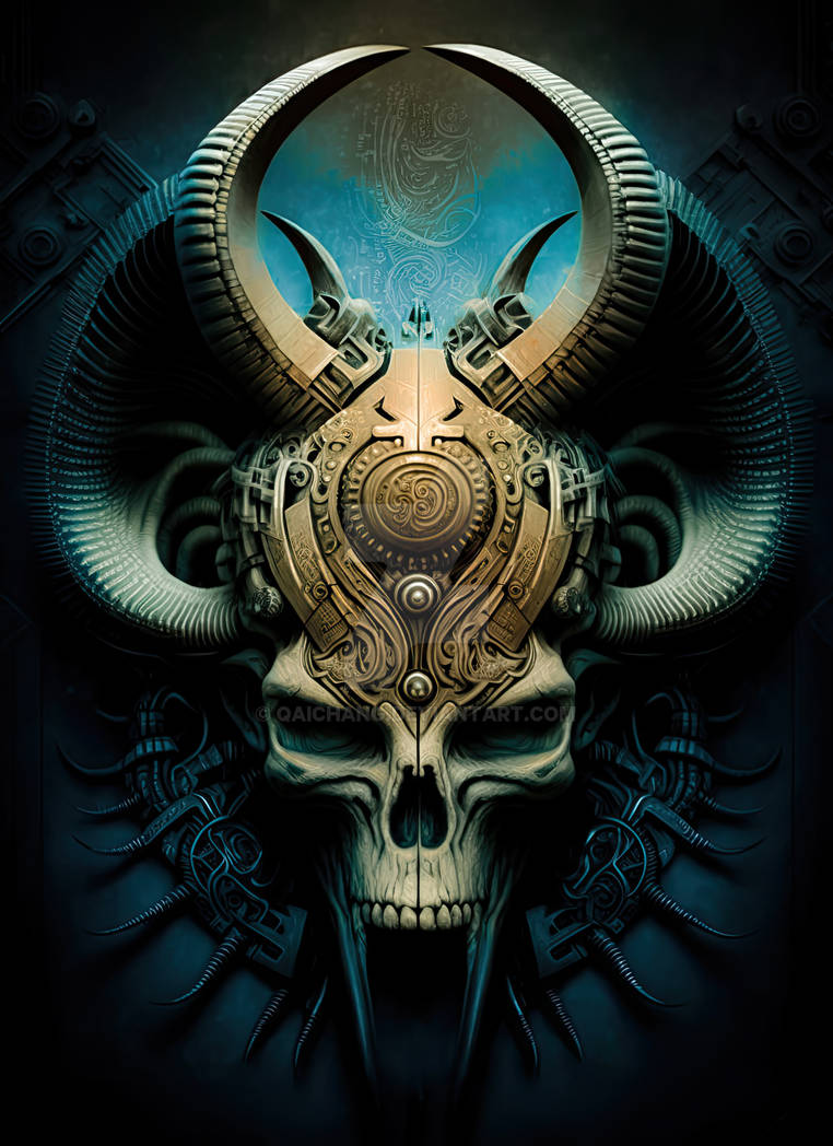 Alien Ruler Skull Art #1 by qAIchang on DeviantArt