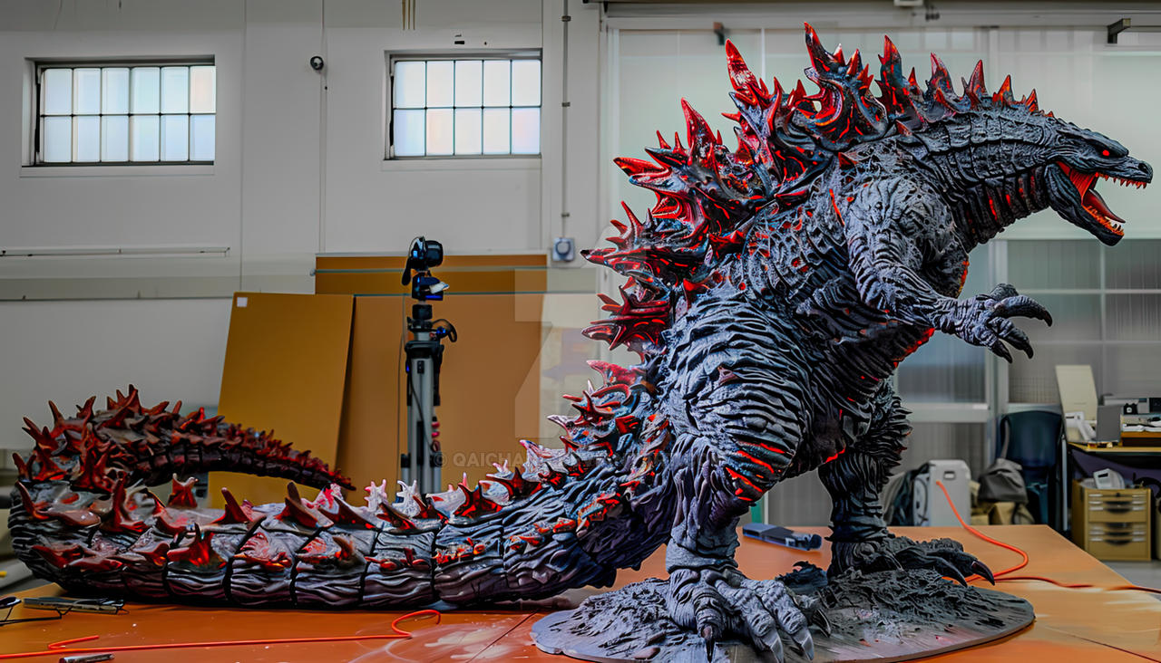 Red Dogzilla Godzilla Red - Scale Model #1 by qAIchang on DeviantArt
