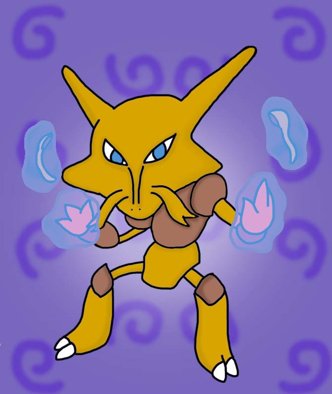 Pokemon Drawing Challenge Part 1: Alakazam