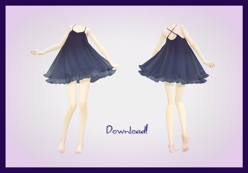 [MMD] Cute Black Dress DOWNLOAD~ (FIXED)