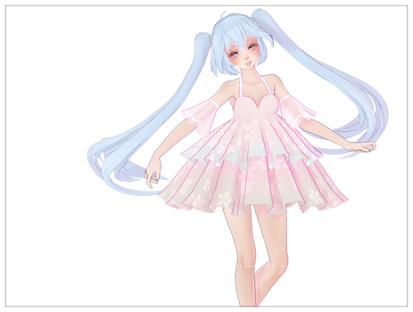 [MMD] Cute Short Flower Dress Download!