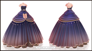 [MMD] Midnight Gown #progress