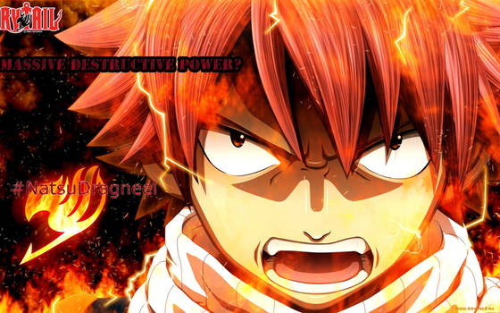 Natsu Dragneel Wallpaper (Photoshop Text Edit-in)