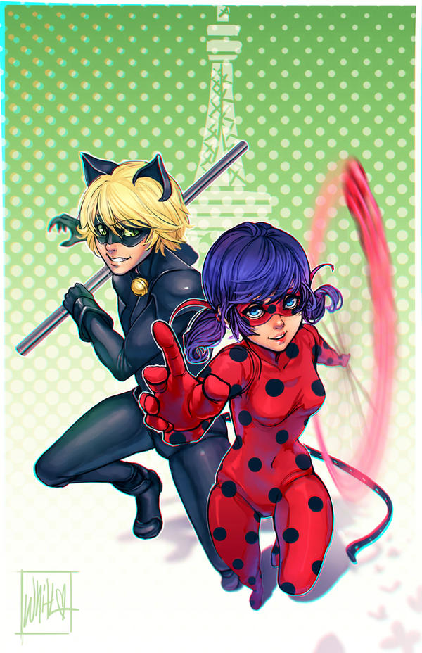 The Miraculous LadyBug and Cat Noir by DreamerWhit on ...
