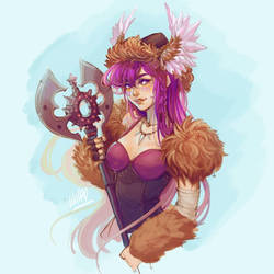 #Drawthisinyourstyle Rosa the Magical Viking girl