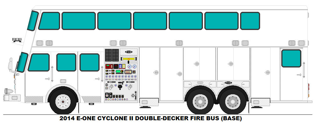 E-ONE Cyclone II Double Decker Fire Bus base by MisterPSYCHOPATH3001 on ...
