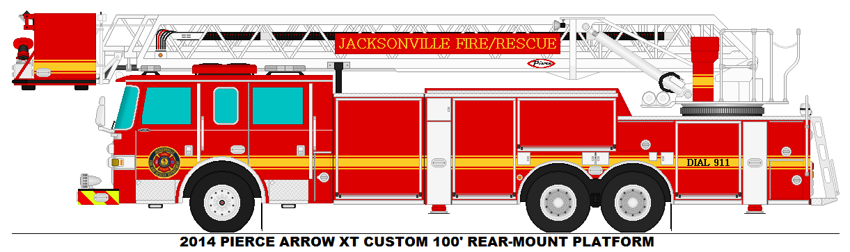 JFRD Pierce Arrow XT 100' RM Ladder