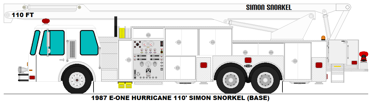 E-ONE Hurricane 110' Simon Snorkel base