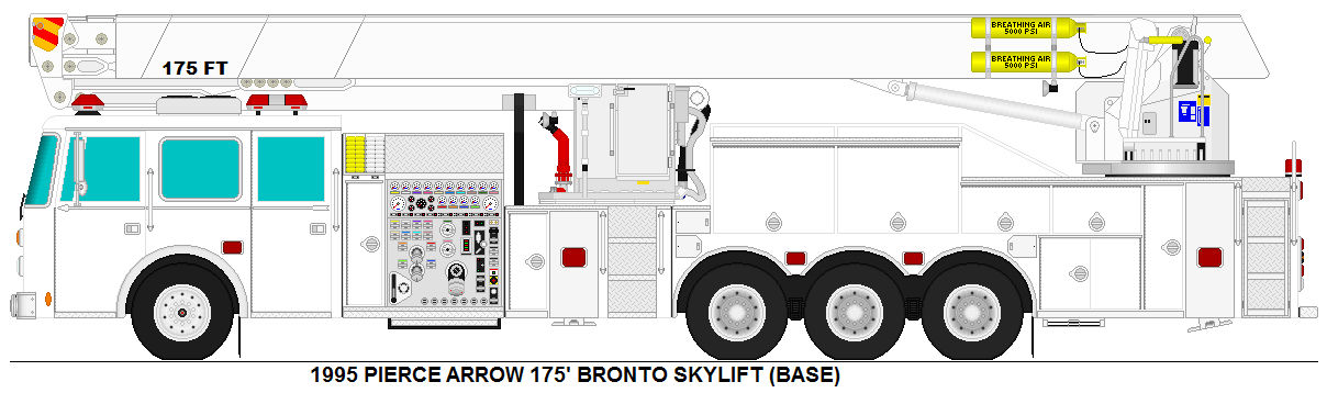 Pierce Arrow 175' Bronto Skylift base
