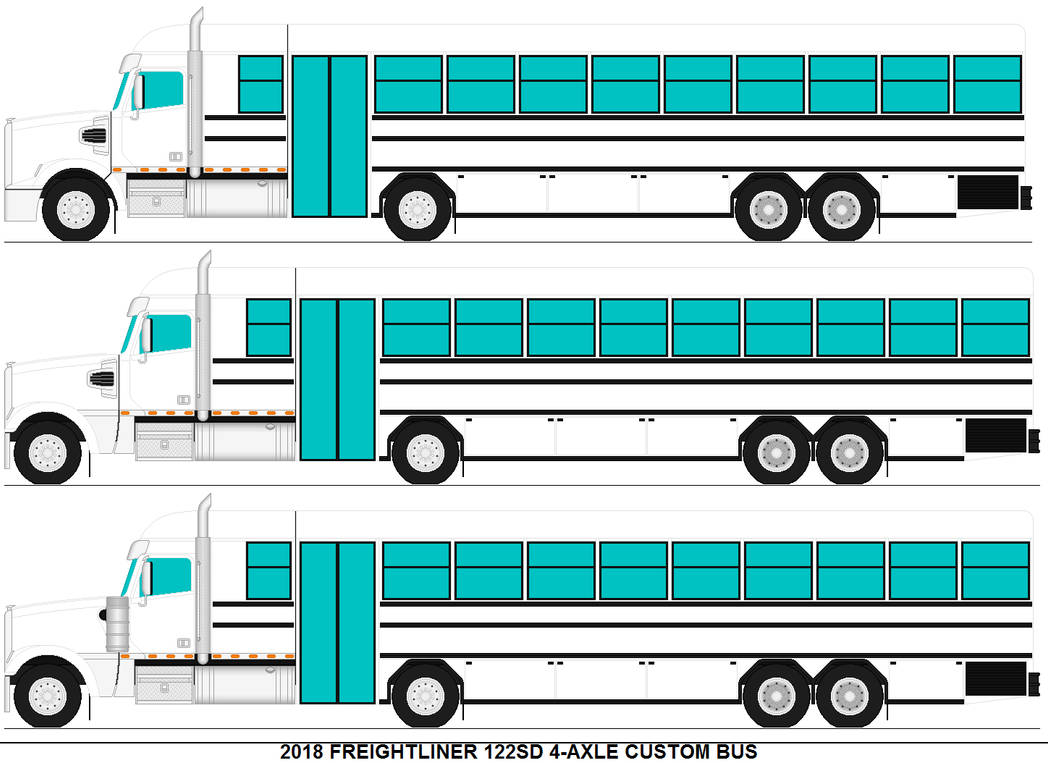 Freightliner 122SD 4-axle custom bus by MisterPSYCHOPATH3001 on DeviantArt