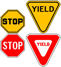 Stop and Yield signs by MisterPSYCHOPATH3001 on DeviantArt
