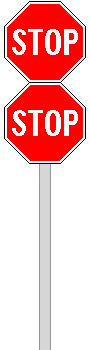Double Stack Stop Sign Double stop sign by MisterPSYCHOPATH3001 on DeviantArt