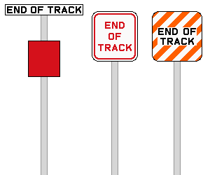 End of Track signs by MisterPSYCHOPATH3001 on DeviantArt