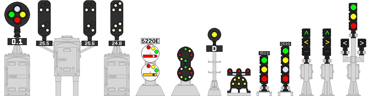 Various Signals Rodes Dwarf signals by MisterPSYCHOPATH3001 on DeviantArt