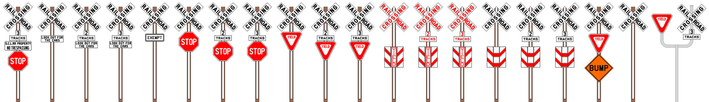 Passive rail crossing signs by MisterPSYCHOPATH3001 on DeviantArt