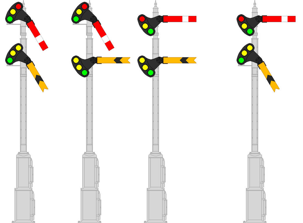 Lower quadrant semaphore signals by MisterPSYCHOPATH3001 on DeviantArt
