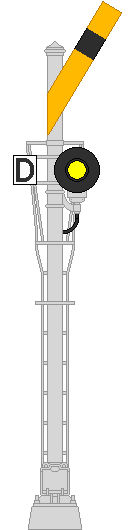 Distant signal mast with semaphore blade by MisterPSYCHOPATH3001 on ...
