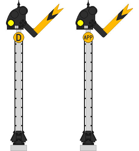 Distant and Fixed approach semaphore signals by MisterPSYCHOPATH3001 on ...