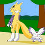 Calumon with Renamon's Tail