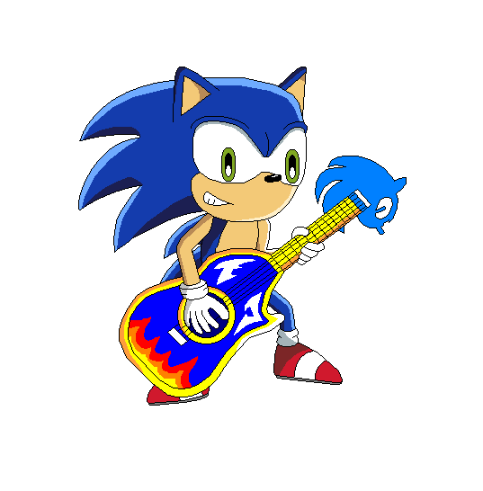 Sonic Rocker Sonic the Rock Star by Gamekirby on DeviantArt