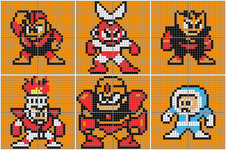 Boss Pattern Mega Man 1 Boss Patterns by Gamekirby on DeviantArt
