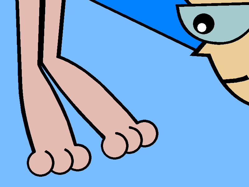 Mandark stares at Deedee's Feet