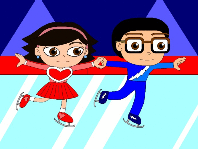 An Ice Skating Couple GIF by Gamekirby on DeviantArt