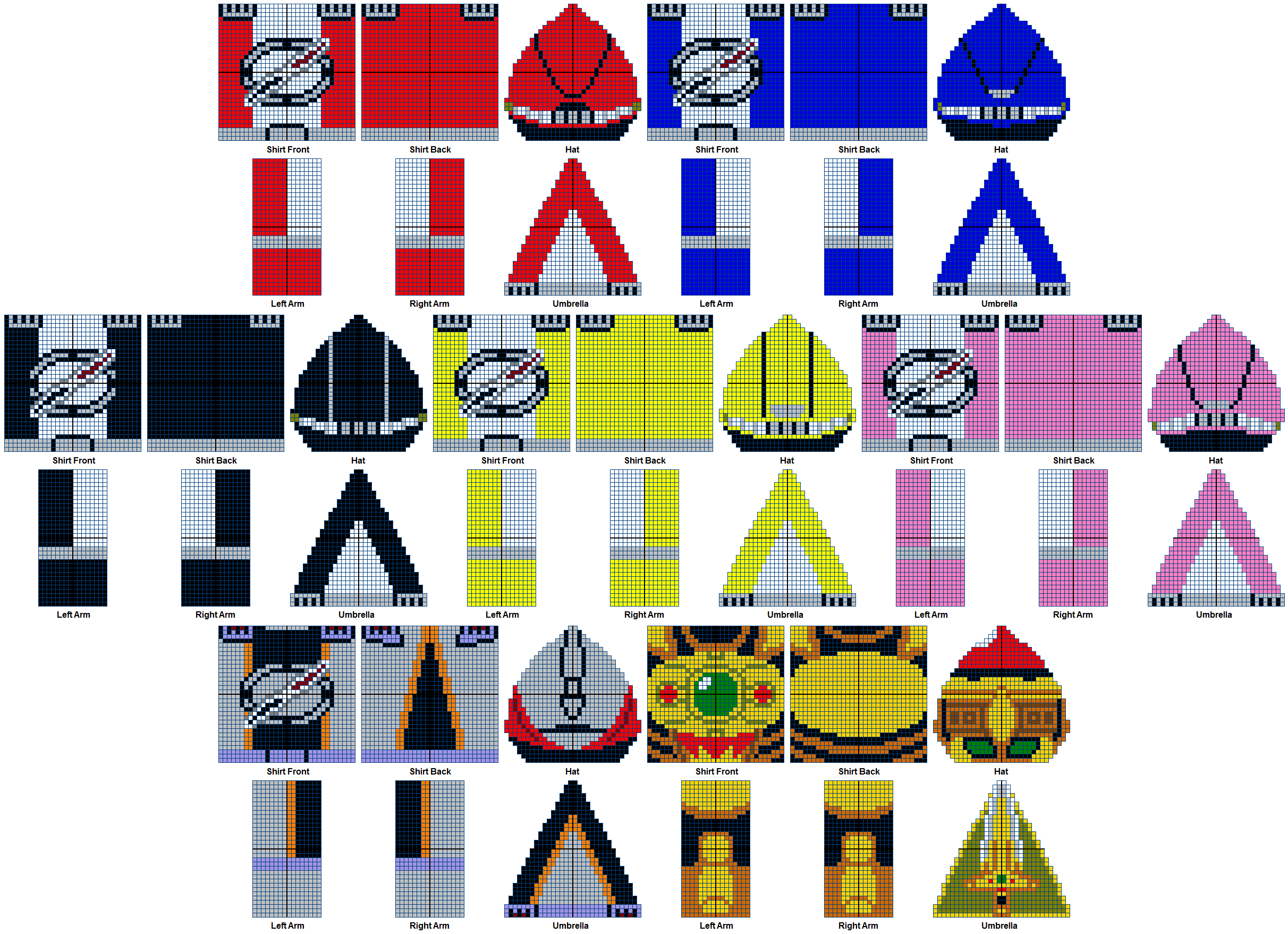 Operation Overdrive Power Rangers AC Pattern Set by Gamekirby on DeviantArt