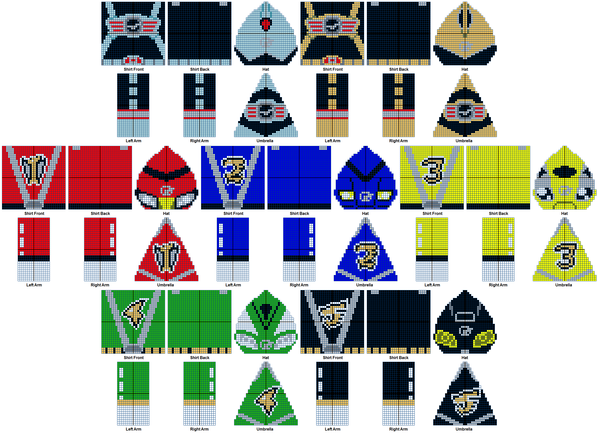 RPM Power Rangers AC Pattern Set by Gamekirby on DeviantArt