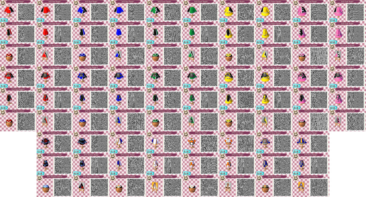 SPD Power Rangers QR Codes by Gamekirby on DeviantArt