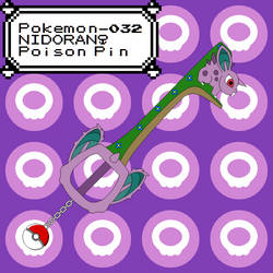 Pokemon Keyblade 032 - Nidoran Male by Gamekirby