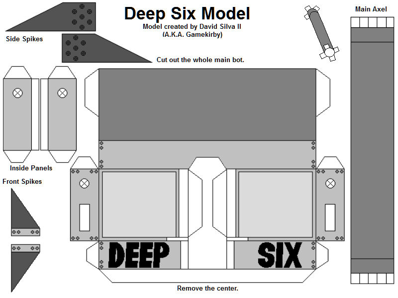 Deep Six Model Part 1 by Gamekirby on DeviantArt