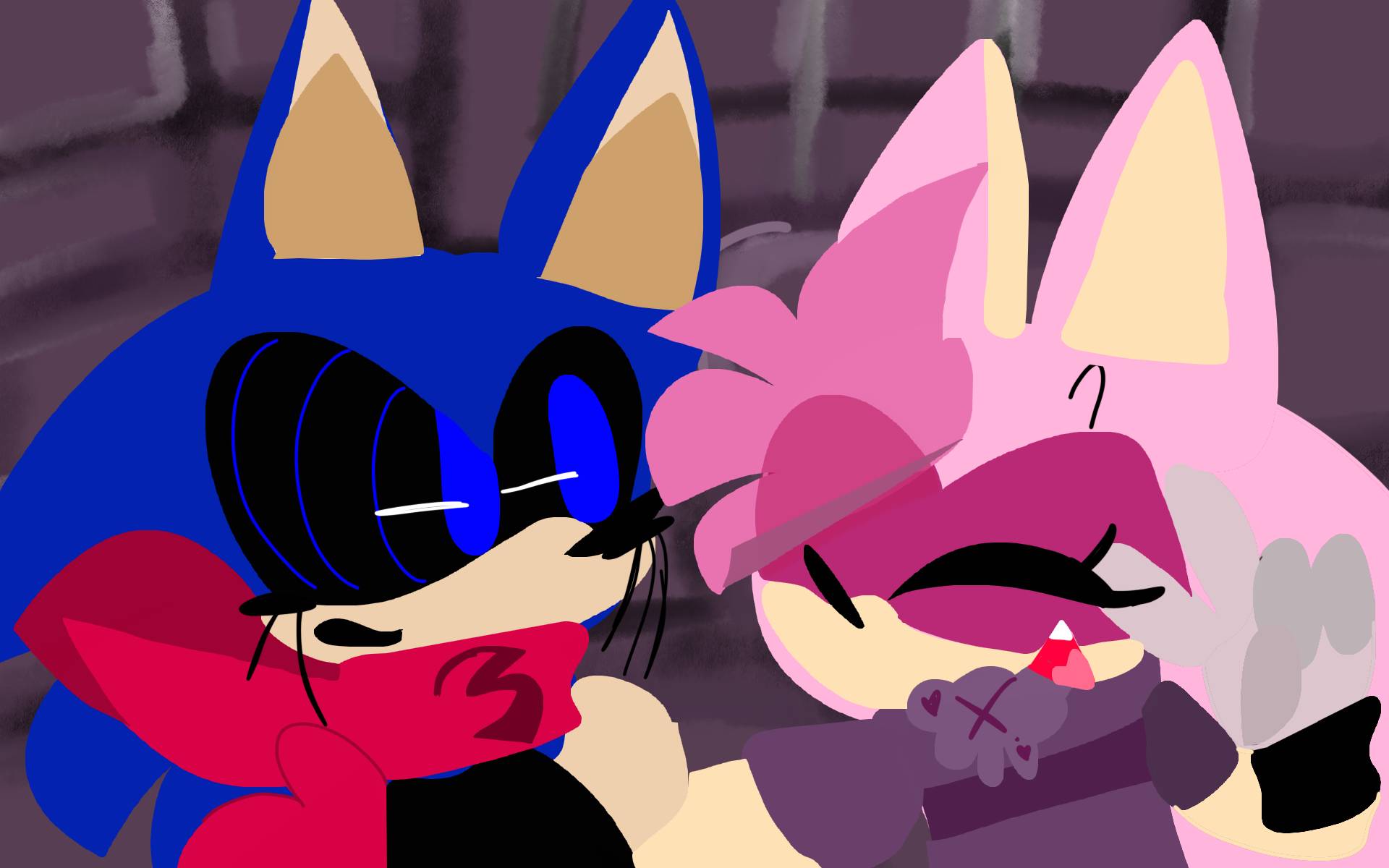 Sonic EXE X Amy by SweetSilvy on DeviantArt