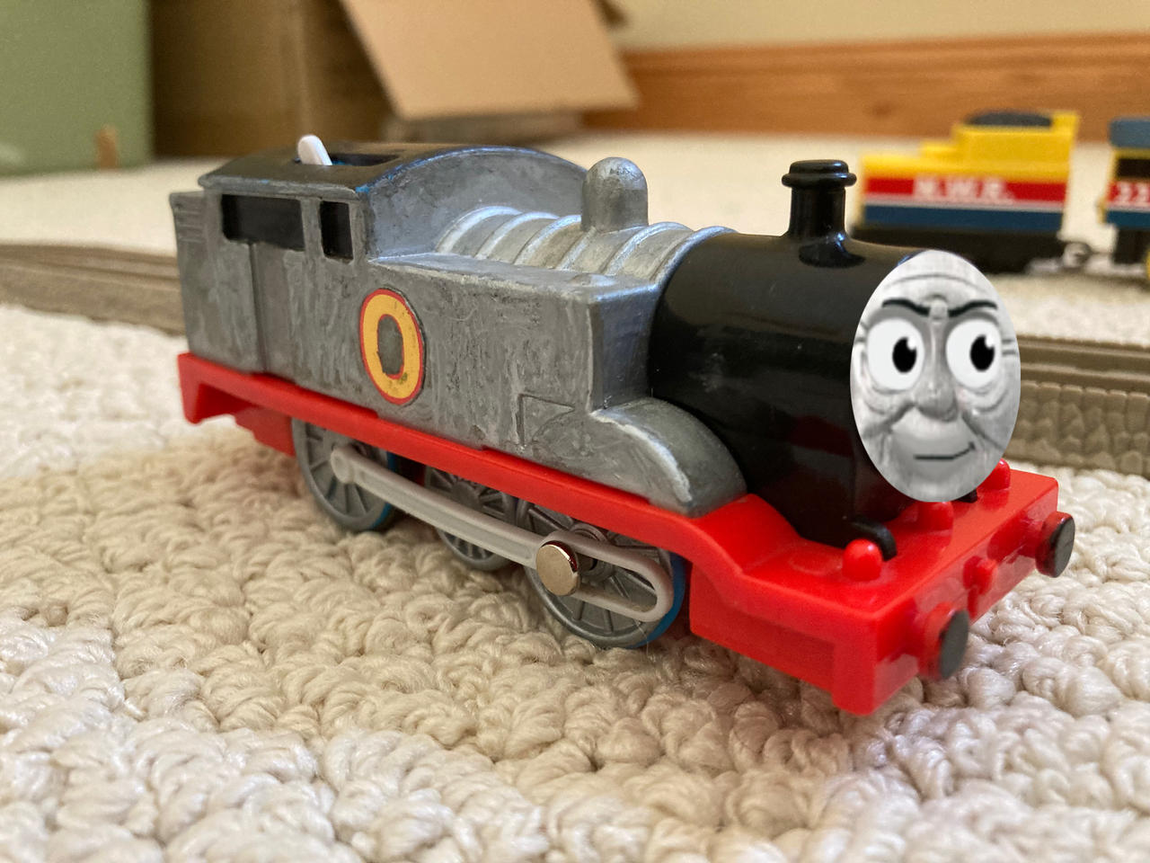 My custom trackmaster timothy the tank engine by Trainnboy11 on DeviantArt