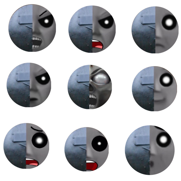 The half engine faces remastered by Trainnboy11 on DeviantArt