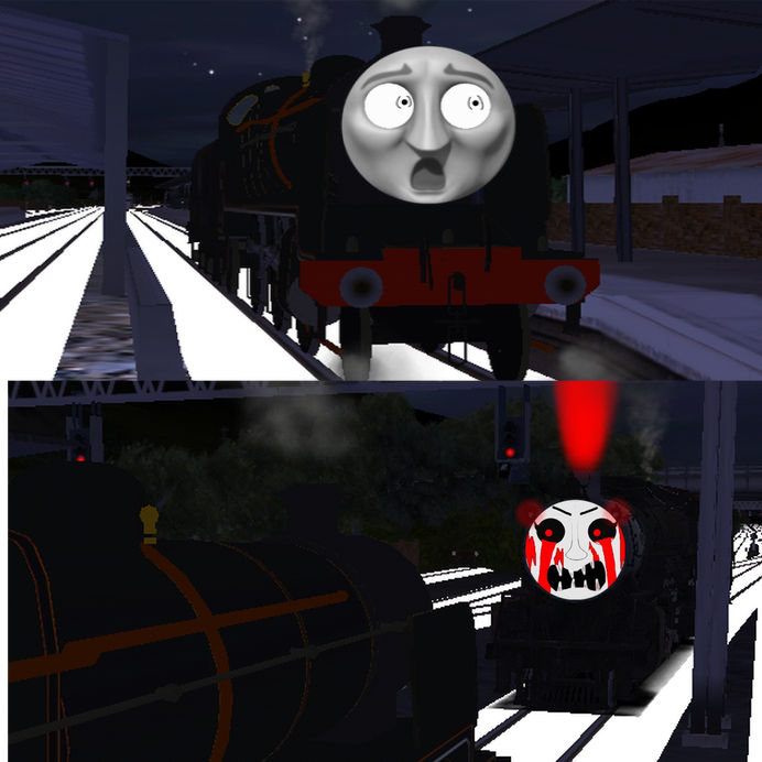 Ghost 311 Engine Dudley encounters Bella demon 311 by Trainnboy11 on DeviantArt