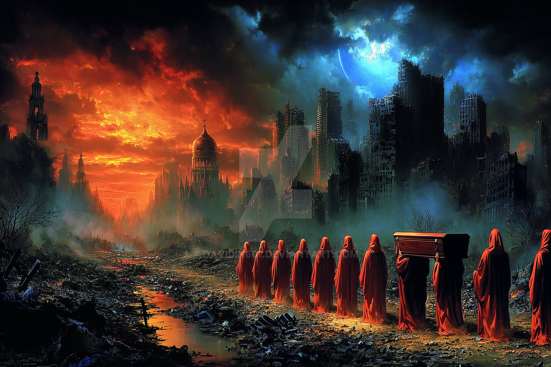 Robed Spirit A procession of robed figures by Davidin601 on DeviantArt