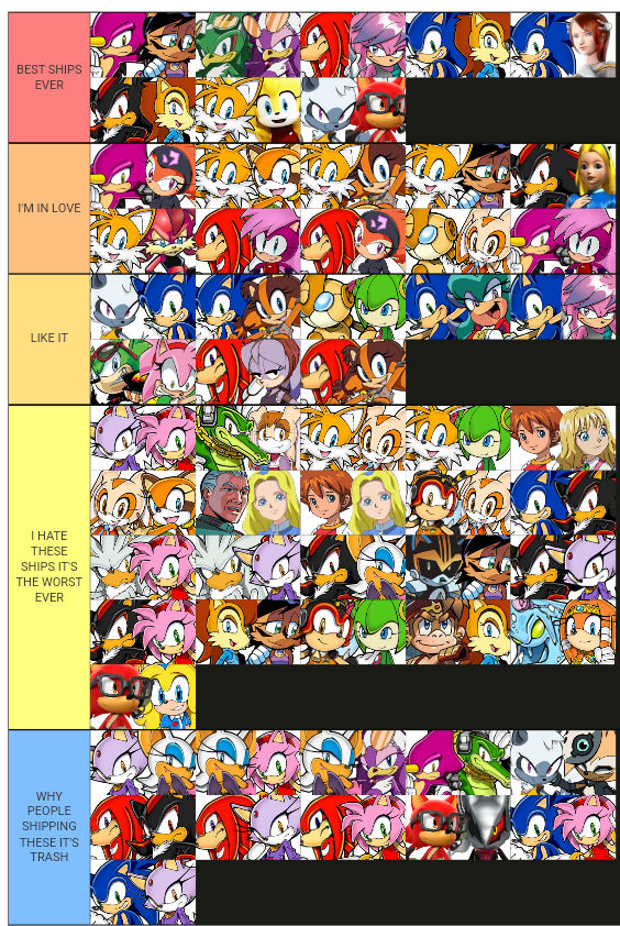 Sonic Couples Updated Part 2 by knightwind18 on DeviantArt