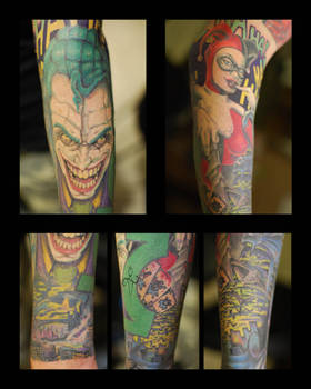 Joker and Harley Tattoo Close Ups