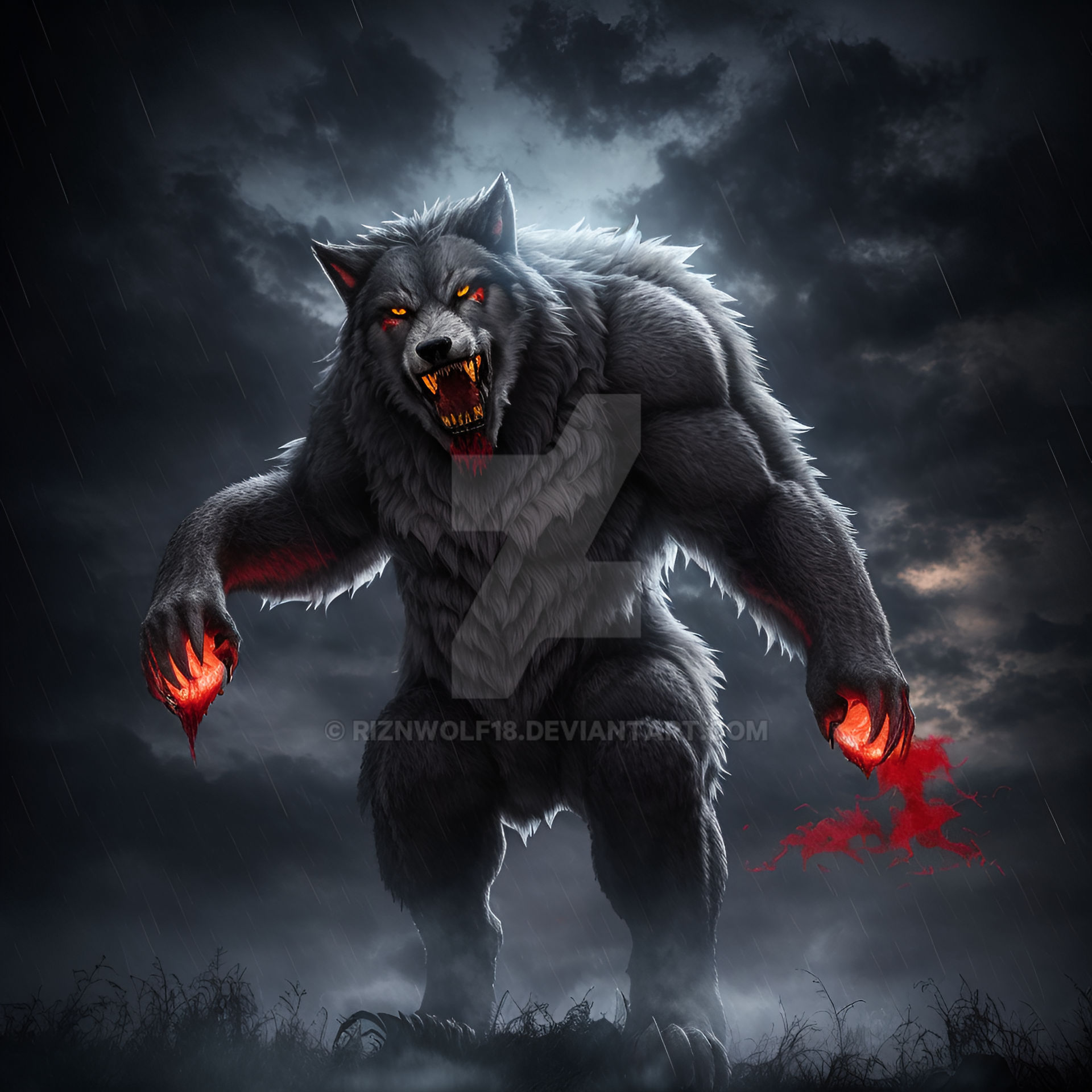 Werewolf2 by RiznWolf18 on DeviantArt