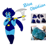 Gemsona - Blue Obsidian