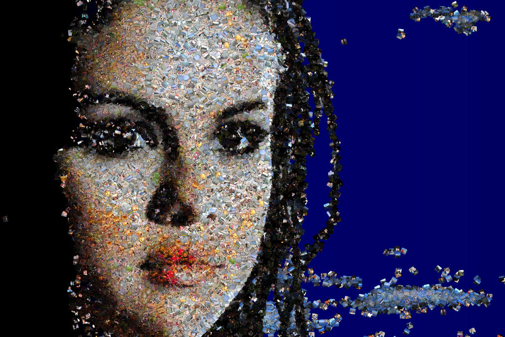 Selena Gomez photo mosaic