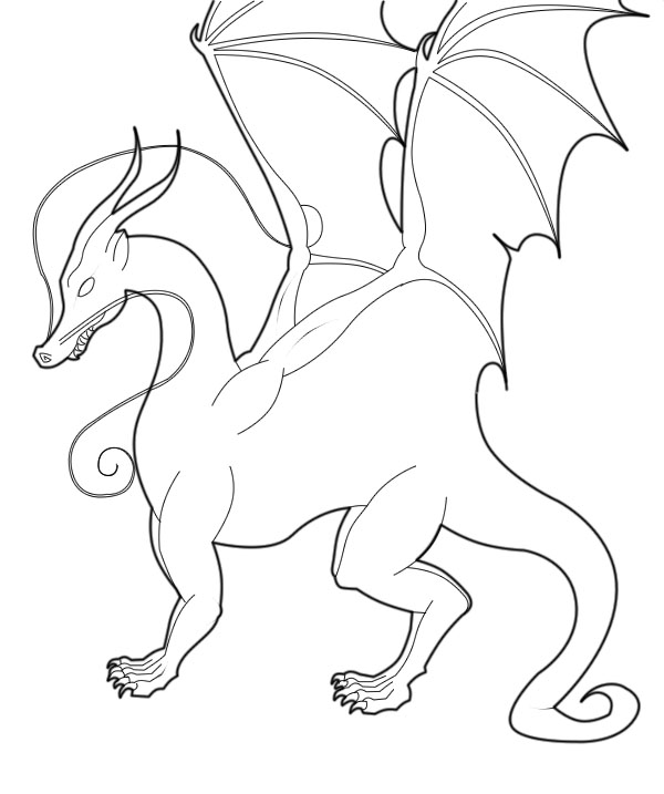 Dragon Lineart