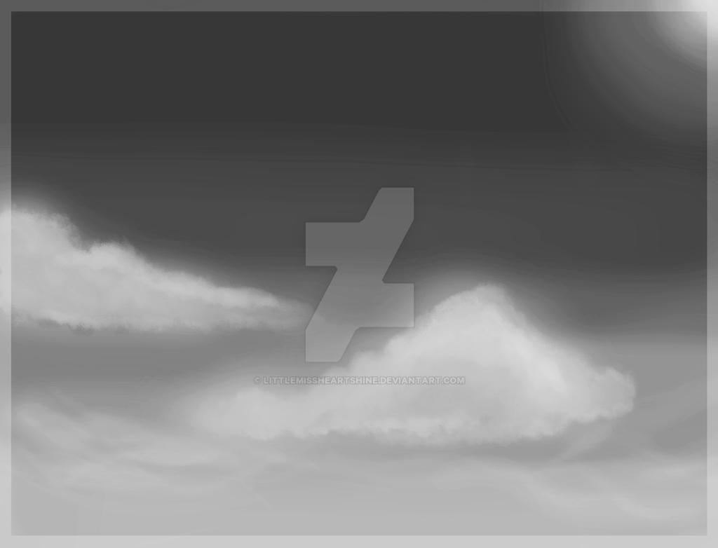 greyscale clouds