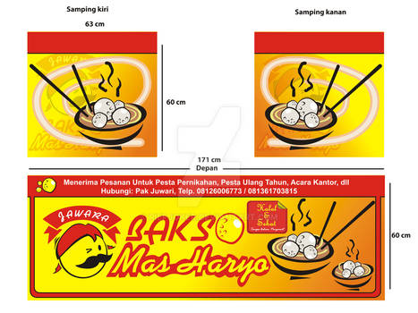 Sticker Gerobak Bakso