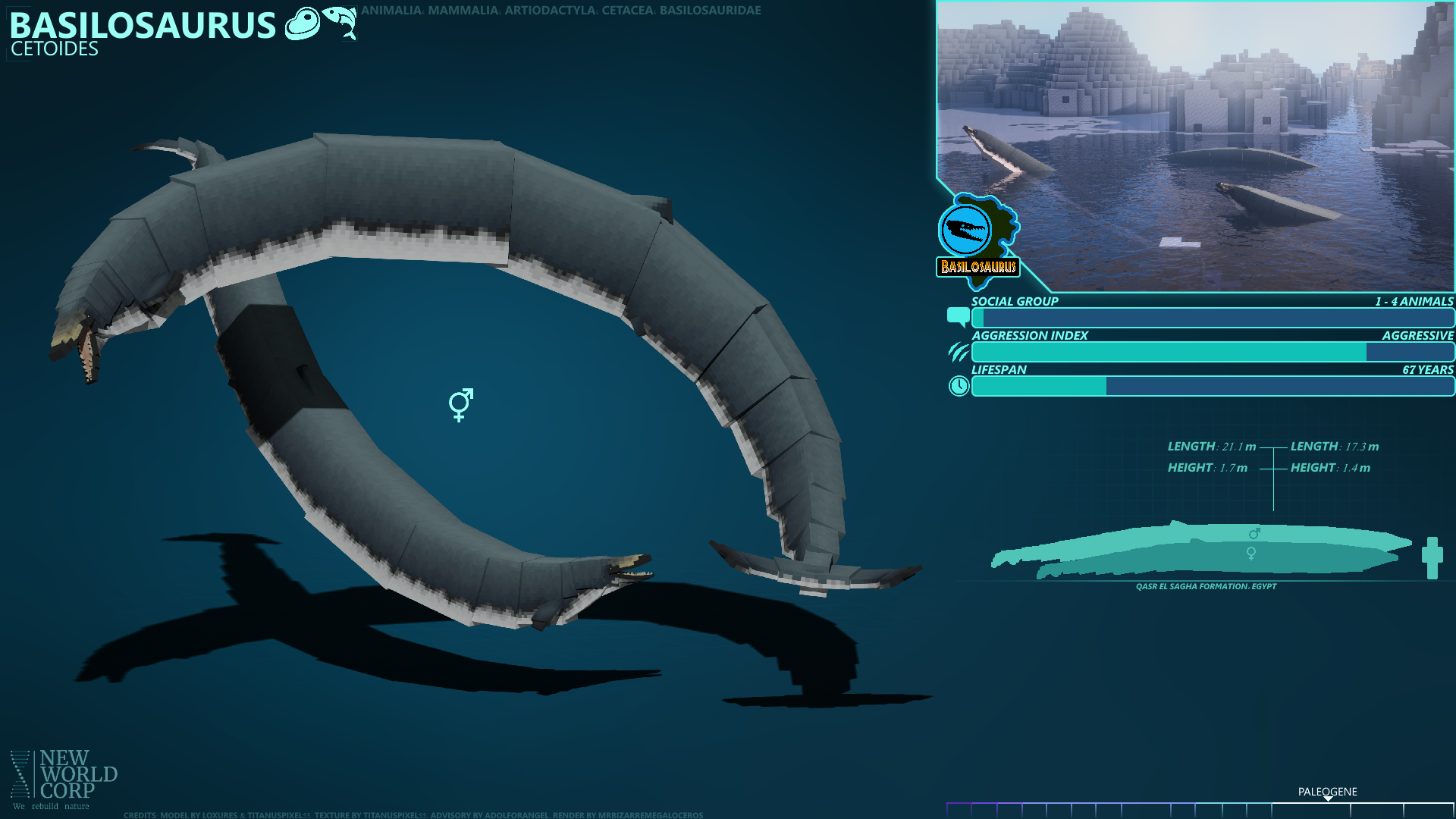Basilasaruous New World // Basilosaurus Species Profile by NewWorldMod on DeviantArt