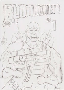 Bloodgun No1 Pencil Sketch