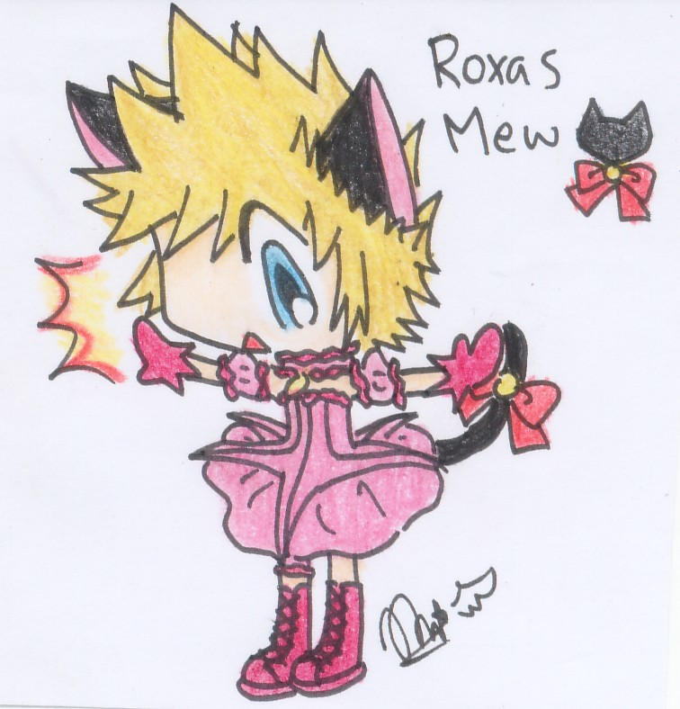 Chibi Roxas Mew by DirroRonna97 on DeviantArt